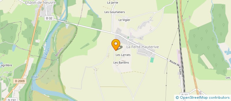 localisation de l'entreprise MADAME RENEE FERRIERE à LA FERTE HAUTERIVE