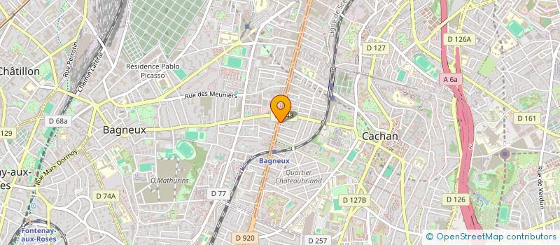 localisation de l'entreprise MADAME RENEE FILLION  CACHAN