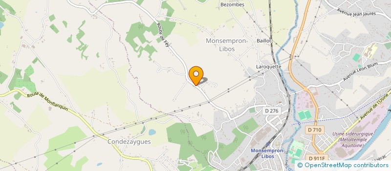 localisation de l'entreprise MADAME RENEE FOULQUIE  MONSEMPRON-LIBOS