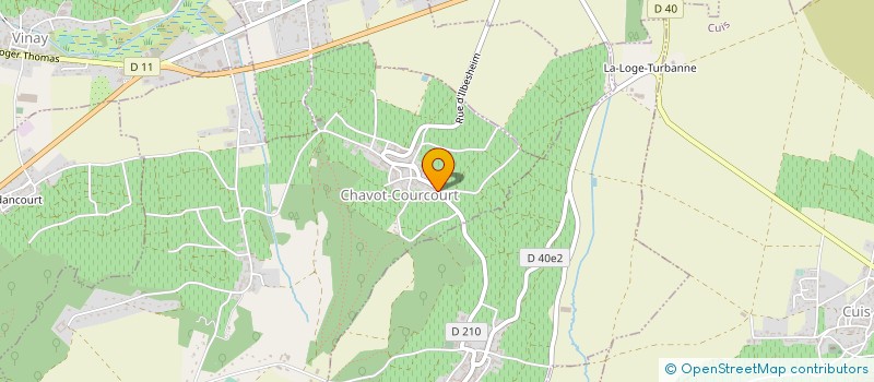 localisation de l'entreprise MADAME RENEE FRANQUET  CHAVOT-COURCOURT