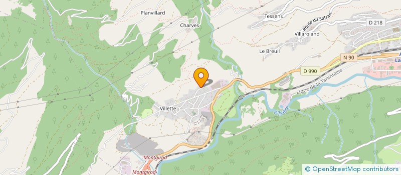 localisation de l'entreprise MADAME RENEE FRIEDRICH  AIME-LA-PLAGNE