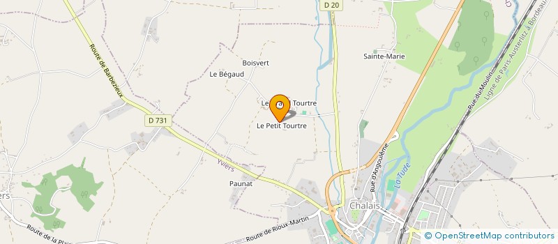 localisation de l'entreprise MADAME RENEE GALLENON à CHALAIS
