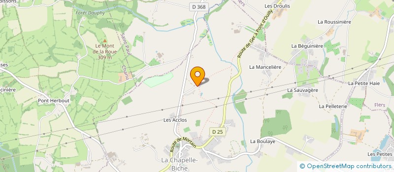 localisation de l'entreprise MADAME RENEE GARNIER à LA CHAPELLE-BICHE