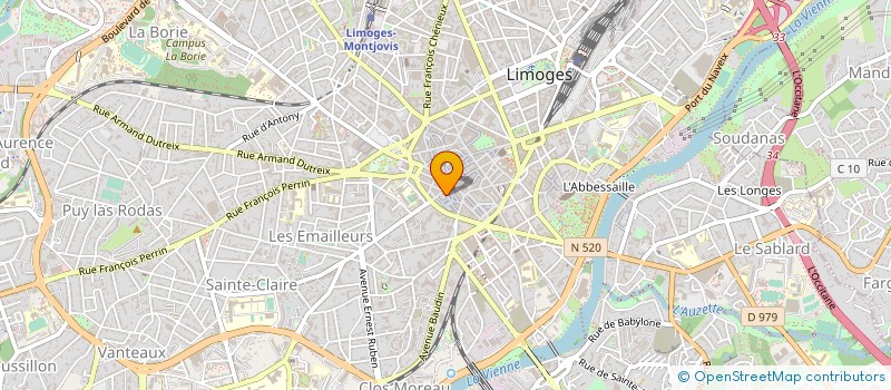 localisation de l'entreprise MADAME RENEE GAYOUT  LIMOGES
