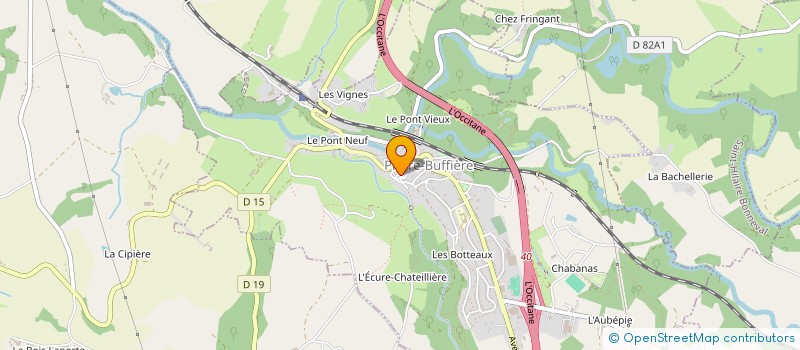 localisation de l'entreprise MADAME RENEE GEOFFRION à PIERRE-BUFFIERE