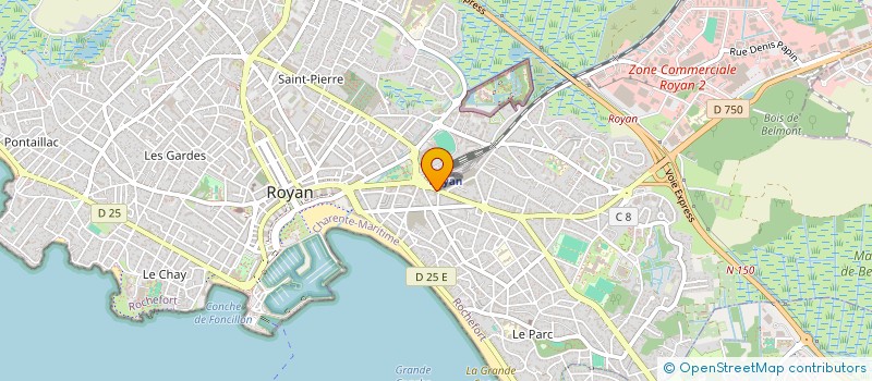 localisation de l'entreprise MADAME RENEE GEORGEON  ROYAN