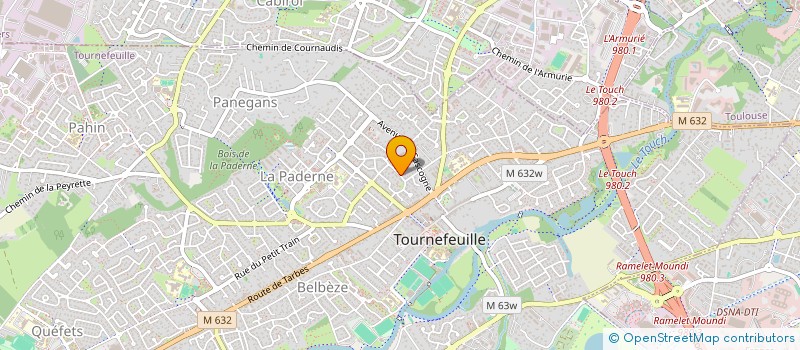 localisation de l'entreprise MADAME RENEE GILQUIN  TOURNEFEUILLE