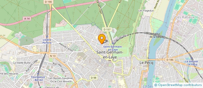 localisation de l'entreprise MADAME RENEE GIRARD  SAINT-GERMAIN-EN-LAYE