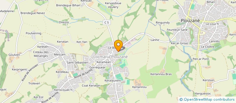 localisation de l'entreprise MADAME RENEE GLOAGUEN  LOCMARIA-PLOUZANE