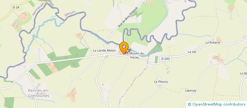 localisation de l'entreprise MADAME RENEE GOUGEON  RENNES-EN-GRENOUILLES