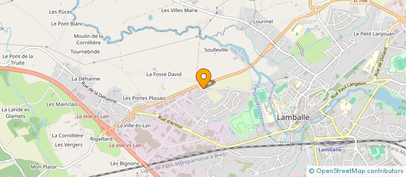 localisation de l'entreprise MADAME RENEE GUEGUEN à LAMBALLE-ARMOR