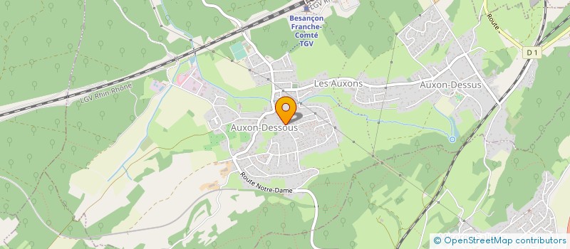 localisation de l'entreprise MADAME RENEE GUICHARD à LES AUXONS