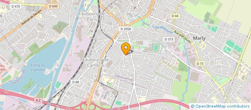 localisation de l'entreprise MADAME RENEE GUILMOT  VALENCIENNES