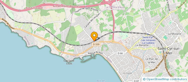 localisation de l'entreprise MADAME RENEE HERMITTE à SAINT-CYR-SUR-MER