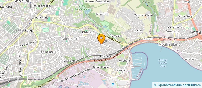 localisation de l'entreprise MADAME RENEE HERVEOU à BREST