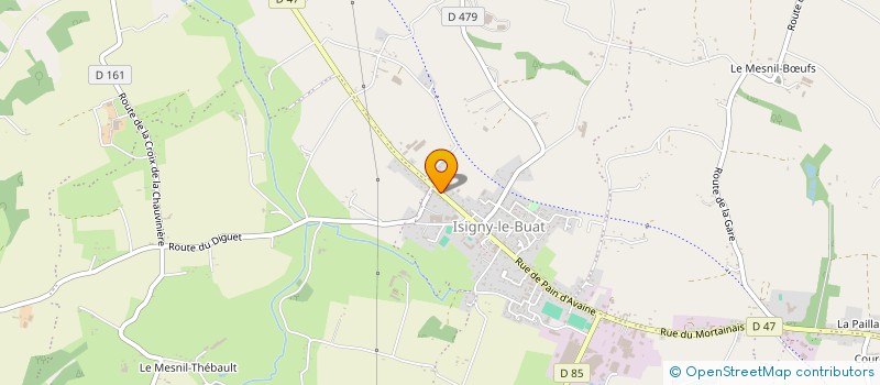 localisation de l'entreprise MADAME RENEE HESLOUIN  ISIGNY-LE-BUAT