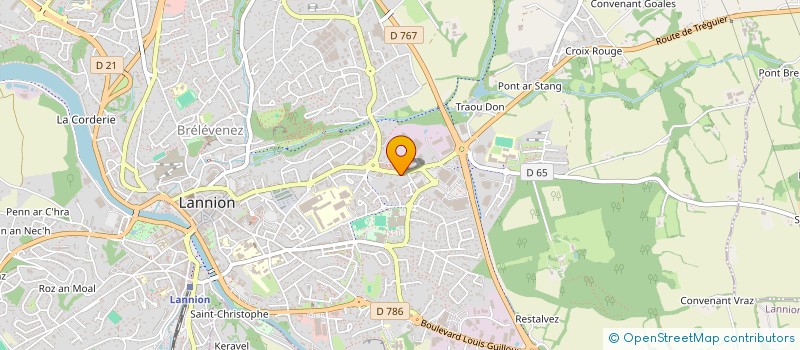 localisation de l'entreprise MADAME RENEE HINAULT  LANNION