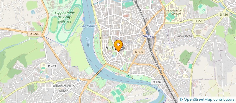 localisation de l'entreprise MADAME RENEE HUGUENOT à VICHY