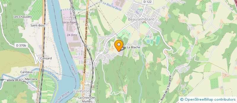 localisation de l'entreprise MADAME RENEE JACOUTON  BEAUSEMBLANT