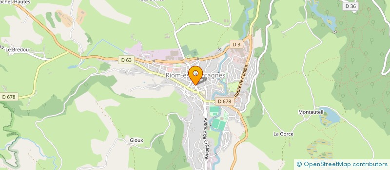 localisation de l'entreprise MADAME RENEE-JEANNE LAUMOND  RIOM-ES-MONTAGNES