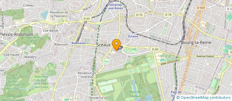 localisation de l'entreprise MADAME RENEE JEANNETTE BAHNO à SCEAUX