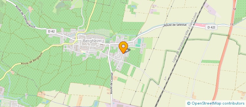 localisation de l'entreprise MADAME RENEE KUHLMANN  BERGHEIM