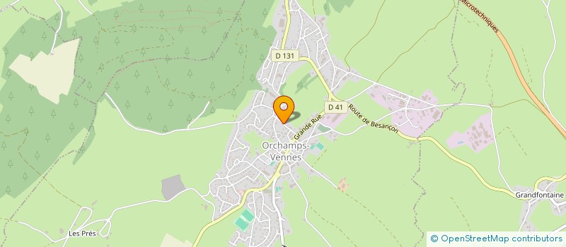 localisation de l'entreprise MADAME RENEE LAMY  ORCHAMPS-VENNES