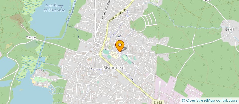 localisation de l'entreprise MADAME RENEE LAPEYRE  BISCARROSSE