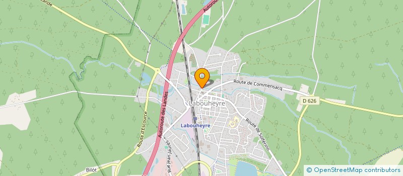 localisation de l'entreprise MADAME RENEE LASSAIGNE  LABOUHEYRE