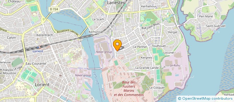 localisation de l'entreprise MADAME RENEE LE MAOUT  LANESTER