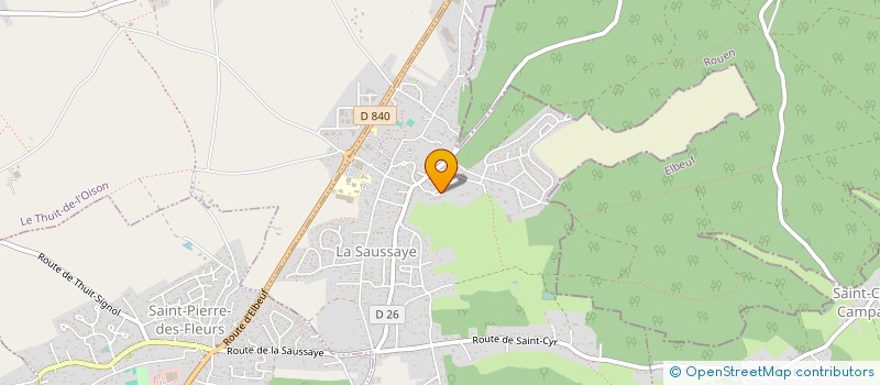 localisation de l'entreprise MADAME RENEE LECOEUR  LA SAUSSAYE