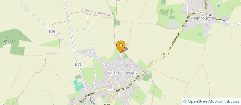 localisation de l'entreprise MADAME RENEE LECOMTE à VILLERS-OUTREAUX