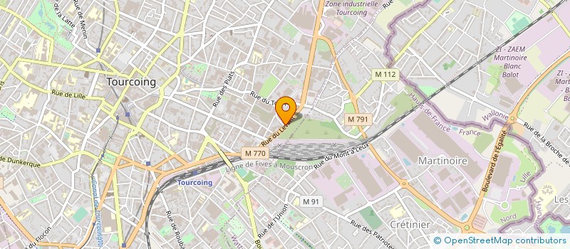 localisation de l'entreprise MADAME RENEE LEHOUCQ  TOURCOING