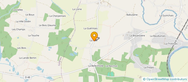 localisation de l'entreprise MADAME RENEE LEPRINCE  BAULON