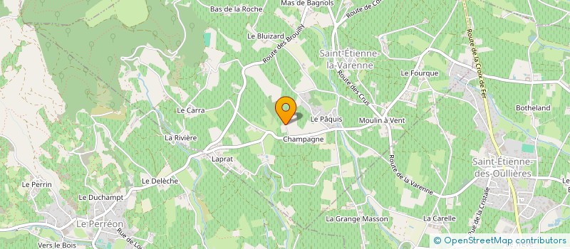 localisation de l'entreprise MADAME RENEE LESPINASSE à SAINT-ETIENNE-LA-VARENNE