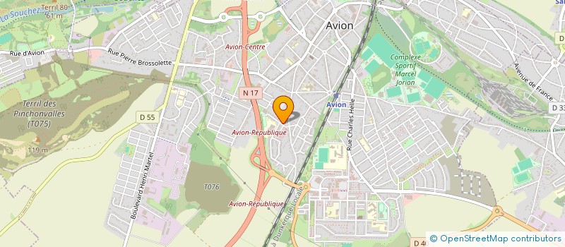 localisation de l'entreprise MADAME RENEE LHERBIER  AVION