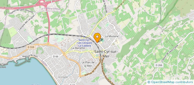 localisation de l'entreprise MADAME RENEE LORENZI à SAINT-CYR-SUR-MER