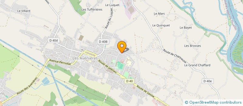 localisation de l'entreprise MADAME RENEE MAHEO  LES AVENIERES VEYRINS-THUELLIN