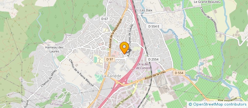 localisation de l'entreprise MADAME RENEE MARRO  LA FARLEDE