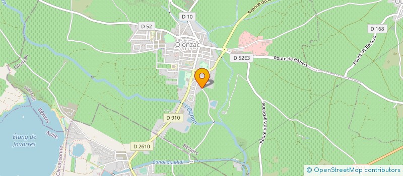 localisation de l'entreprise MADAME RENEE MARTELL  OLONZAC