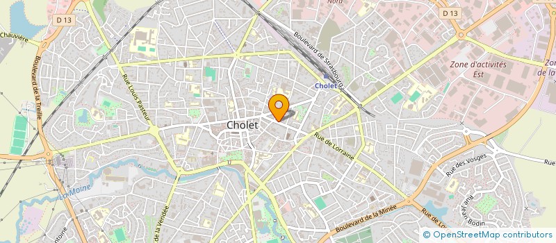 localisation de l'entreprise MADAME RENEE MARTINEAU à CHOLET