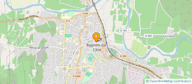 localisation de l'entreprise MADAME RENEE MENENDEZ à BAGNOLS-SUR-CEZE