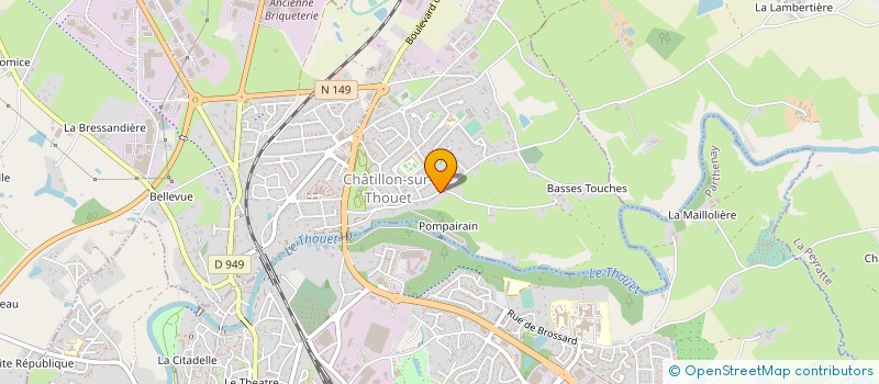 localisation de l'entreprise MADAME RENEE MIGNET  CHATILLON-SUR-THOUET