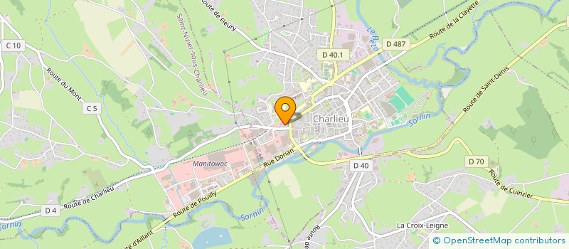 localisation de l'entreprise MADAME RENEE MOMMESSIN  CHARLIEU