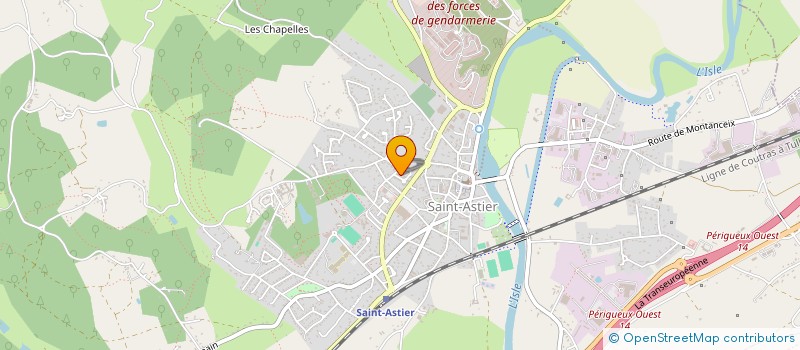 localisation de l'entreprise MADAME RENEE MONEDIERE  SAINT-ASTIER