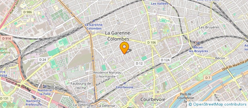 localisation de l'entreprise MADAME RENEE NKWEI à LA GARENNE-COLOMBES
