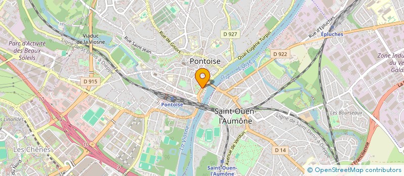 localisation de l'entreprise MADAME RENEE PACAUD  PONTOISE