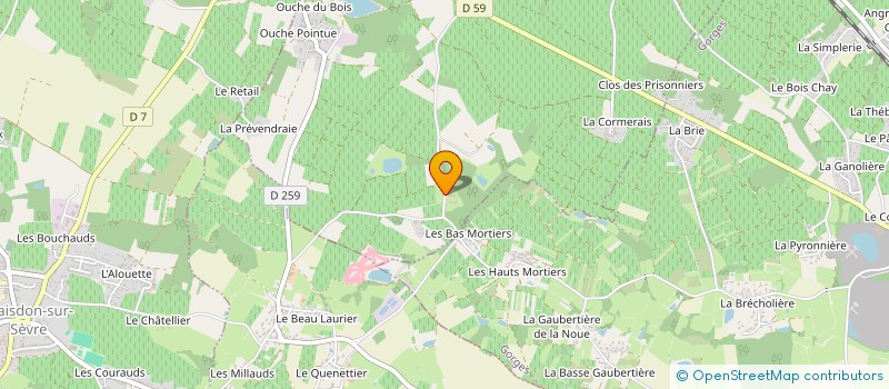 localisation de l'entreprise MADAME RENEE PAJOT à MONNIERES