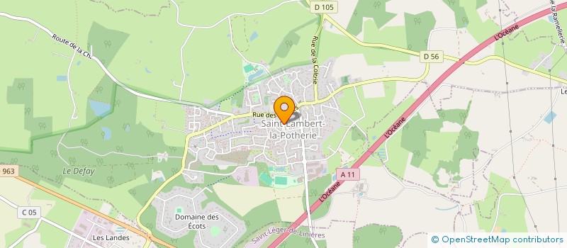 localisation de l'entreprise MADAME RENEE-PAULE LEULIER LETERRIER  SAINT-LAMBERT-LA-POTHERIE