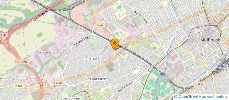 localisation de l'entreprise MADAME RENEE-PAULE TRAVERS  MULHOUSE